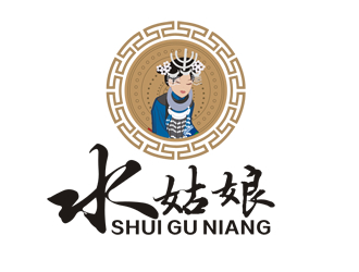 廖燕峰的水姑娘(人物卡通LOGO設(shè)計）logo設(shè)計