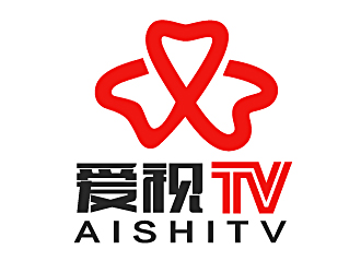 白冰的愛視TVlogo設計