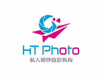 張曉明的航天婚紗攝影機構/HTphotologo設計