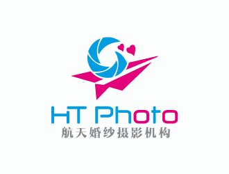 航天婚紗攝影機構/HTphotologo設計