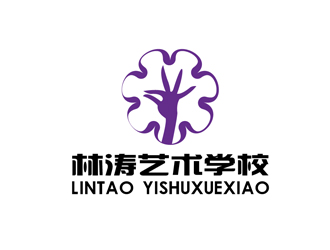 秦曉東的林濤藝術學校logo設計