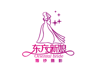 譚家強的東方新娘婚紗攝影logo設計