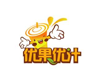 秦曉東的優果優汁logo設計