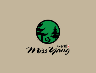 Restaurant Miss Yang 小白楊食府logo設計