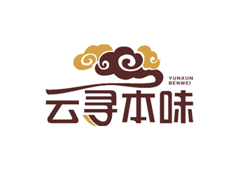 云尋本味祥云字體logologo設計