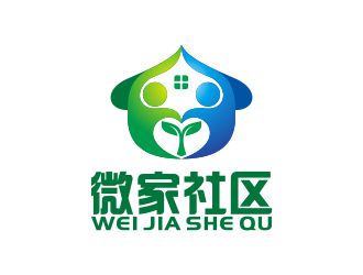 何嘉健的微家社區logo設計