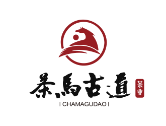 范振飛的茶馬古道茶業茶館logo設計