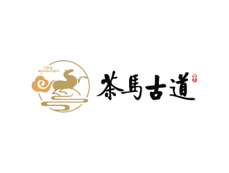 茶馬古道茶業茶館logo設計