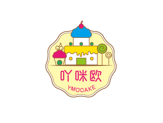 孫金澤的吖咪歐YMOCAKE蛋糕logo設計