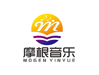 趙鵬的摩根音樂 對稱標識logologo設計