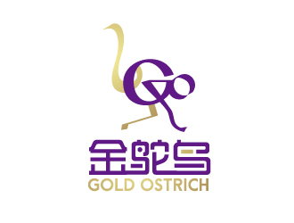 張俊的金鴕鳥羽毛加工logologo設計