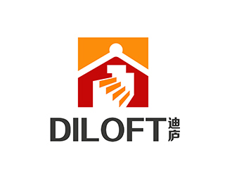 潘樂的迪廬；DILOFT 對稱標志logo設計