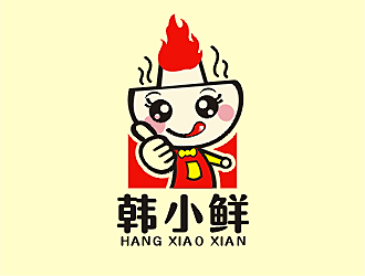 勞志飛的韓小鮮（字體設(shè)計）logo設(shè)計