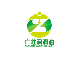 潤滑油綠色負空間logo圖標logo設計