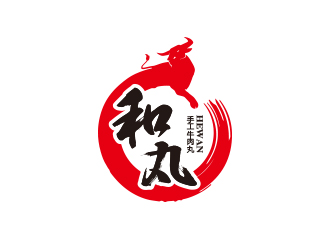 孫金澤的和丸牛肉館店鋪logo設計