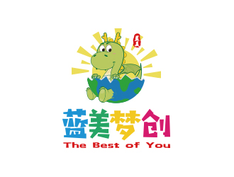 藍美夢創兒童教育卡通logologo設計