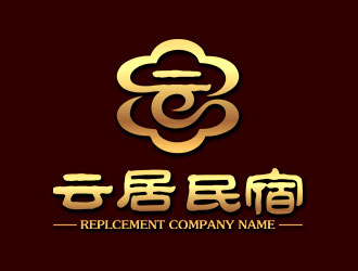 鐘炬的云居民宿Logo設計logo設計