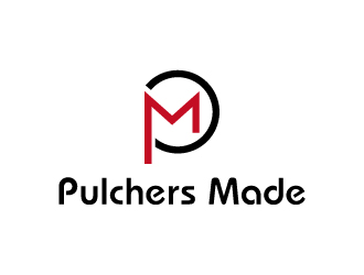 張俊的Pulchers Made英文線條日用品品牌logologo設(shè)計(jì)