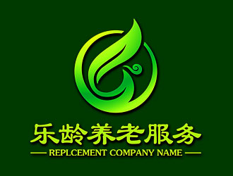 鐘炬的湖南省樂齡養(yǎng)老服務(wù)有限公司logo設(shè)計(jì)