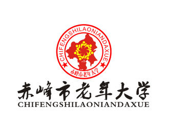 李正東的赤峰市老年大學校徽logo設計logo設計