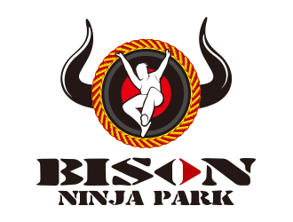 向正軍的Bison Ninja Parklogo設(shè)計(jì)