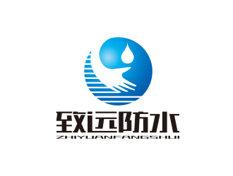 孫金澤的建筑防水工程單色logologo設計