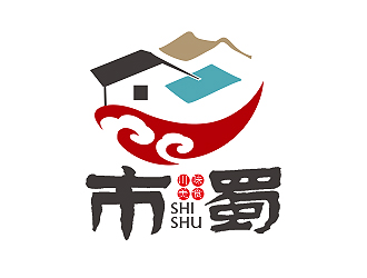 盛銘的市蜀美食logo設計logo設計