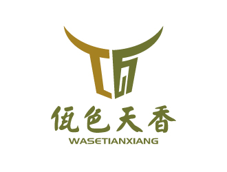 張俊的佤色天香logo設計