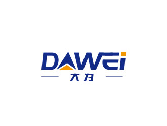 朱紅娟的DaWei字母LOGO設計，酷炫簡潔，有力量感logo設計