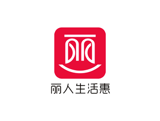 譚家強的麗人生活惠生活服務平臺標志設計logo設計