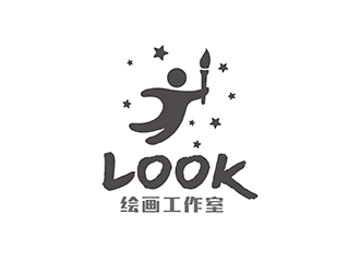 梁俊的look繪畫工作室logo設計