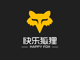 快樂狐貍logo設計