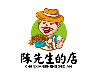 張俊的陳先生的店logo設計