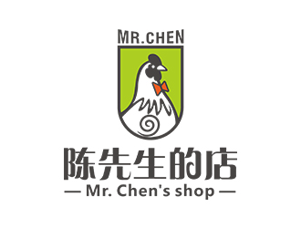 鄭錦尚的陳先生的店logo設計