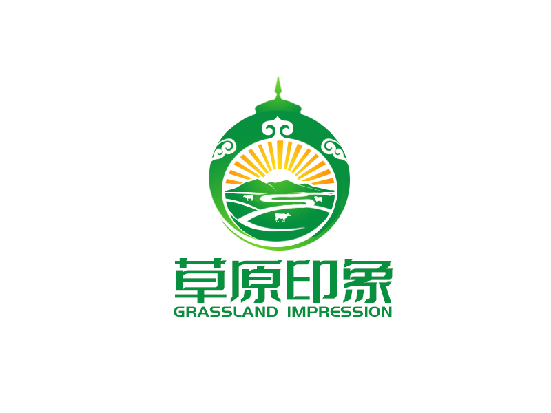 草原印象旗艦店logo設(shè)計