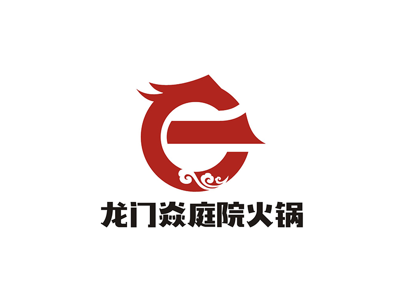 周都響的龍門焱生態火鍋logo設計