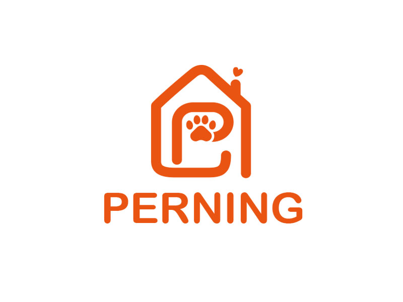 朱紅娟的PERNING寵物用品logo設計