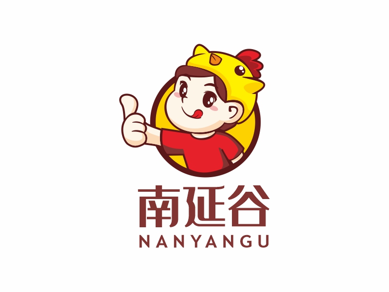 南延谷炸雞logo設計