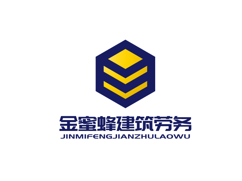 張俊的金蜜蜂建筑勞務logo設計