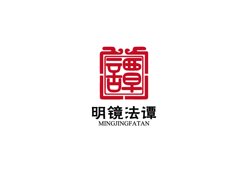 秦光華的明鏡法譚logo設計