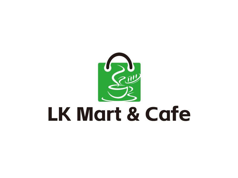 LK Mart & Cafe 咖啡廳定制LOGO設計logo設計